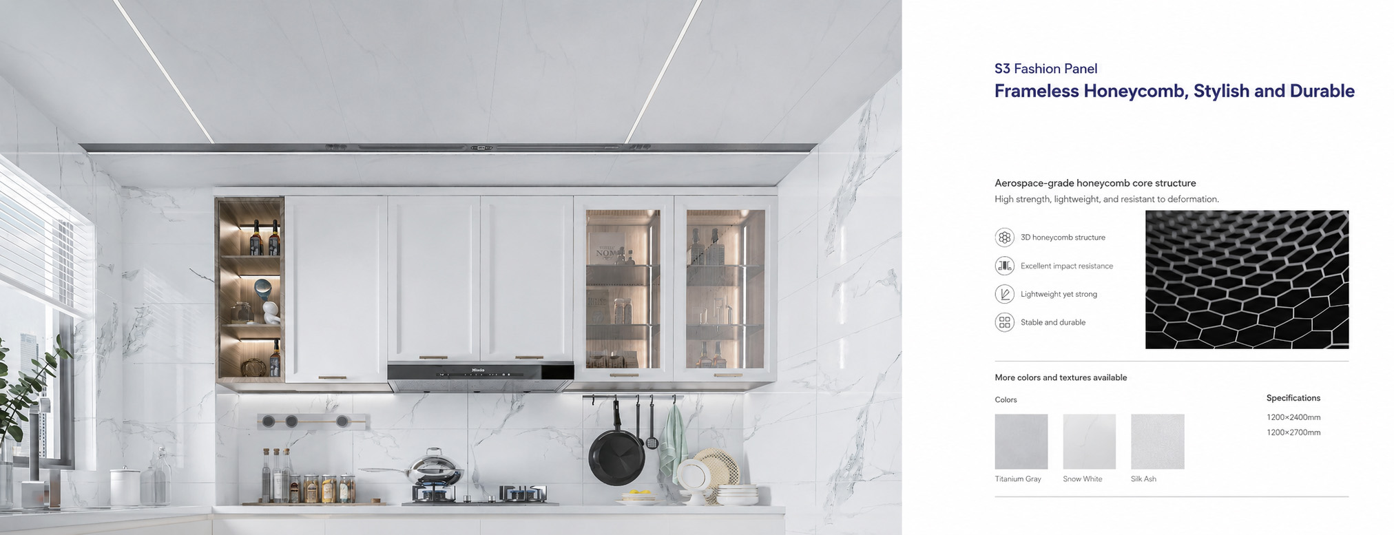 Aluminum Alloy Honeycomb Structure Ceiling - Panels / Coating | CHEERFUL Kenya image 2 detail view