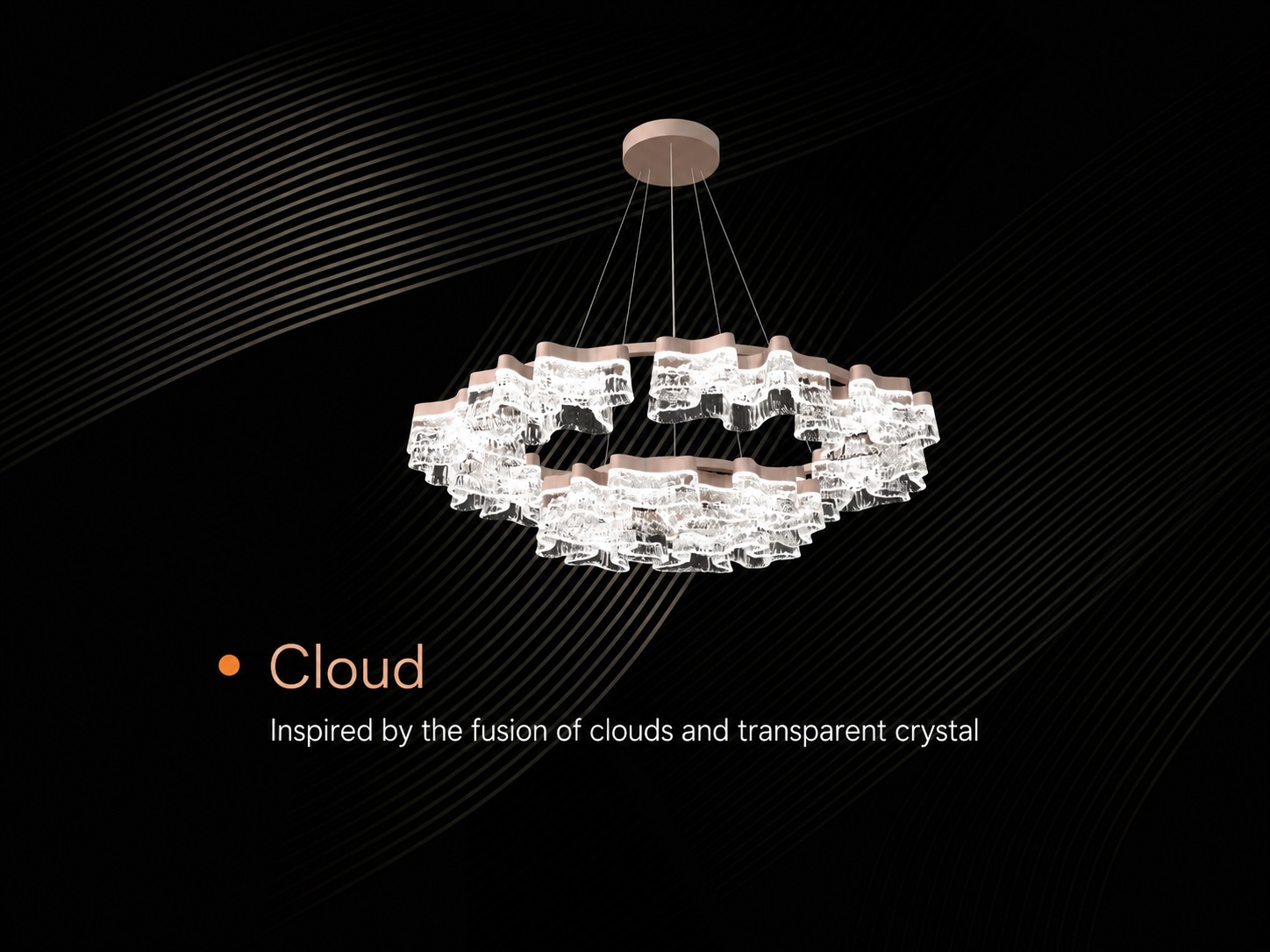 Cloud Crystal Lamp Series - Lighting Fixtures | CHEERFUL Kenya detail view