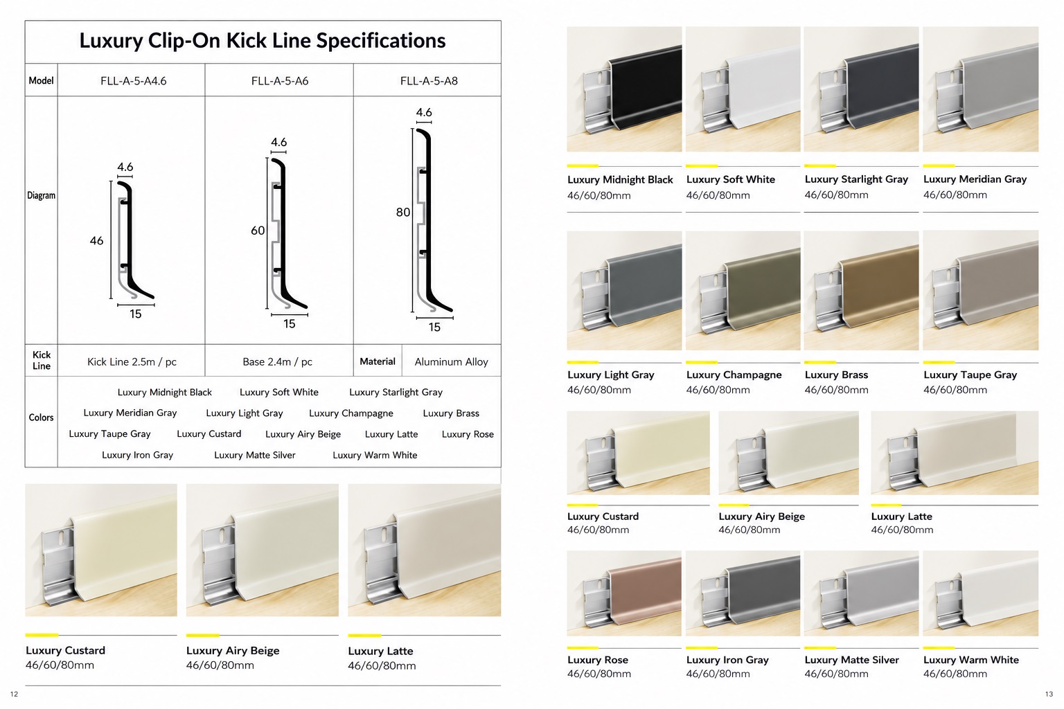 Skirting line series - Light luxury card buckle - Floor standing base - Flooring | CHEERFUL Kenya image 2 detail view