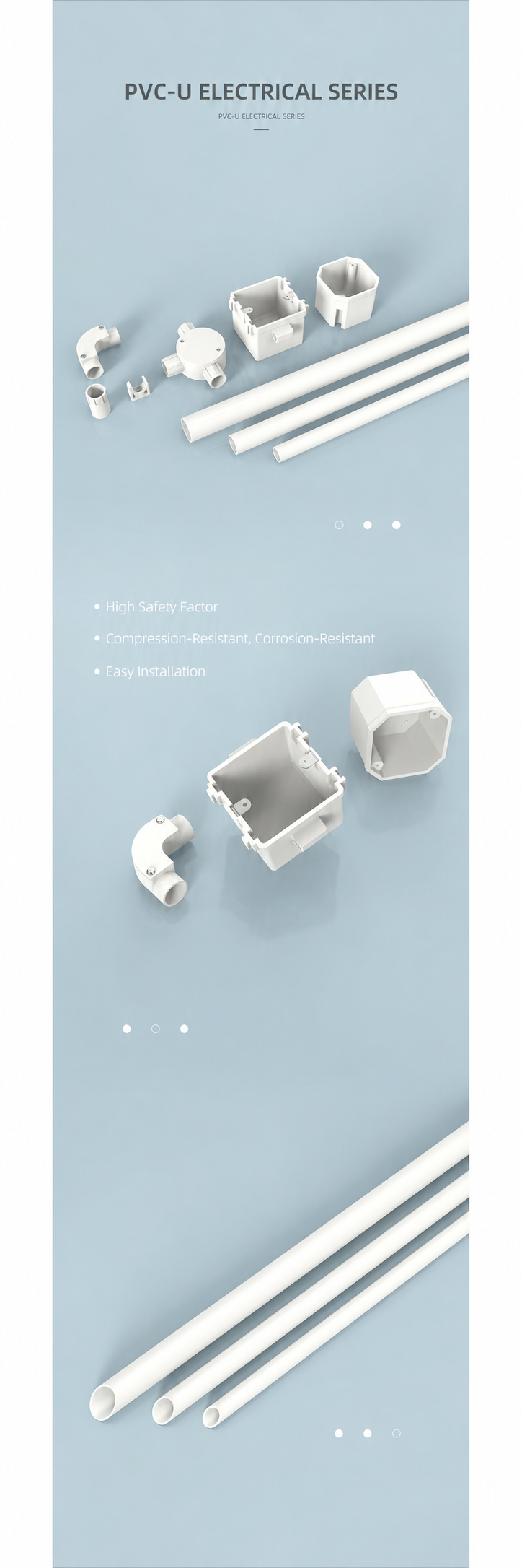 PVC-U Electrical Conduit Pipes and Fittings - UPVC products | CHEERFUL Kenya detail view